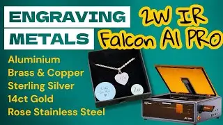 Engraving Metals on the Creality Falcon A1 Pro + 2W IR #falcona1pro #laserengraving #infrared-laser