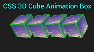 CSS 3D Cube Animation Box🔥Free Code,How to Create 3D Cube Animation Box with CSS &HTML|Coding Zakir