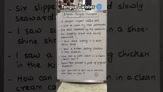 Are you ready for funny 🤣 English Tongue Twister 🌀 #english #learn #englishlanguage #ytshorts
