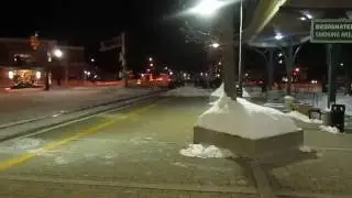 Amtrak 370 Pere Marquette arriving in Holland, Mi with P42DC 64 leading
