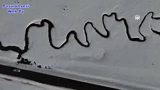Bingöl'de kış masalı,karlı menderesler