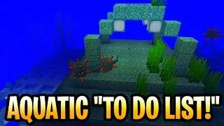 Minecraft Update Aquatic Console To Do List! Item Collection Tutorial! PS3, PS4, Wii U & Xbox