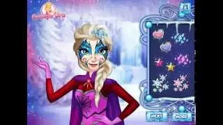 Elsa Face Tattoo - Frozen Games Video