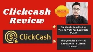 ClickCash Review 💰Demo💰$12,000 Bonus💰 | Earn $24.99 per click😱| Link in description
