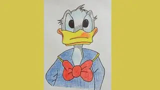 Quack-tastic Tutorial: How to Draw Donald Duck from Scratch#shorts #ytshorts #drawing #ashortaday