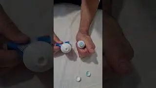 Toothpaste refill (Large to Small) #travel #hygiene #toothpaste