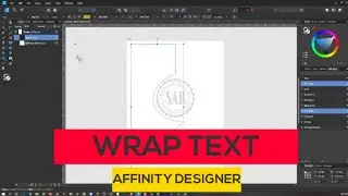 Wrap Text in Affinity Designer
