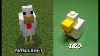 LEGO Minecraft Chicken Tutorial