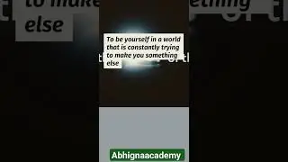 Try to be yourself - Motivation