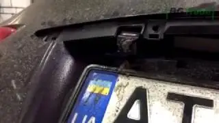 Омыватель камеры заднего вида со скрытой установкой. Пример работы