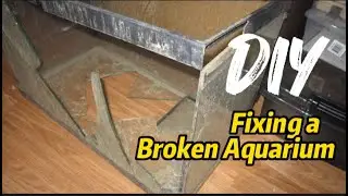 DIY FIXING A BROKEN AQUARIUM #JAYROCKSTV