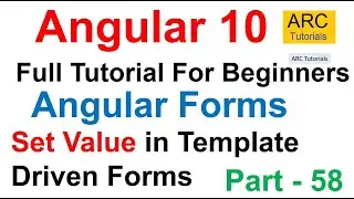 Angular 10 Tutorial #58 - Angular Set Form Value Tutorial | Angular 10 Tutorial For Beginners