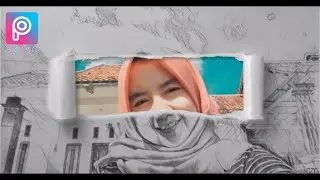 Edit Foto Keren Di PicsArt | Sobekan Kertas