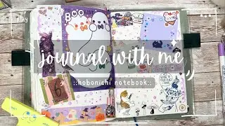 Journal With Me | Creative Journaling in my Hobonichi a5 Notebook 👻💜