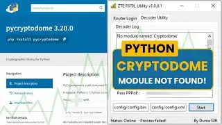 MODULE NOT FOUND ERROR NO MODULE NAMED CRYPTODOME