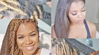 HOW TO Safely Remove Dirt Build Up and Detangle Hair | Build Up from Braids Removal