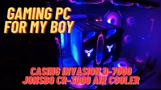 GAMING PC RM 2,200. Casing INVASION D-7000, Air Cooler JONSBO CR-3000 ARGB.