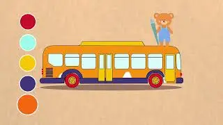 Мишкины раскраски - Машинки. Мультик - Раскраска