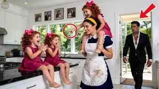 Босс мафии вернулся домой без предупреждения и застыл на пороге кухни увидев горничную с тройняшками