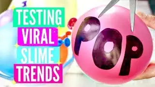 TESTING VIRAL INSTAGRAM SLIME TRENDS! Making Slime Backwards, No Bowl Slime and Balloon Slime
