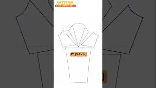 How to draft 4-Pleats on the Sleeve Cap  [Pattern Making Tutorial] 