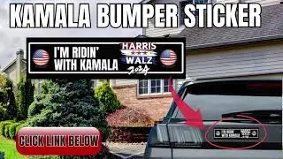KAMALA BUMPER STICKER CLICK LINK WEBSITE