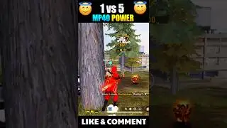 1 vs 5 With mp40 || Solo vs Squad with mp40  || mp40 power #mp40king #shorts