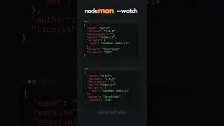 No more nodemon, just use --watch flag