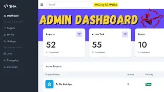 Learn How to Create Responsive Admin Dashboard Using HTML CSS & JavaScript