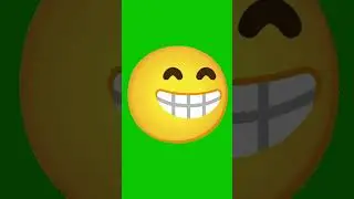😁 Grinning Emoji Animation Green Screen || Vfx Noob