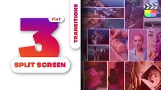 Master Multiscreen Magic: Create Stunning 3 Screen Transitions In Final Cut Pro | Template Tutorial