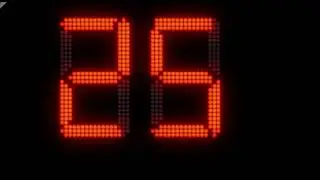 27 seconds countdown digital board style