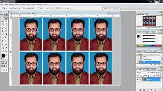 How to make passport size photo in Photoshop in hindi/urdu | Adobe Photoshop 7.0