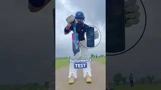 Performance Test Gone Wrong | Hard Plastic Cricket Bat vs Leather Ball #cricket #shorts #test