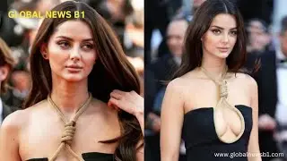 Iranian model wears dress with noose around her neck at Cannes  #shorts