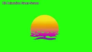 Sunset Animation (Green Screen)