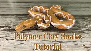 Golden snake polymer clay Tutorial