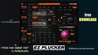 EZ Plucker RDGAudio New 2017 Subtractive Synthesizer VST Plugins Official FREE Download