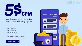 V2LINKS.COM Best Url Shortener | Highest CPM Url Shortener |