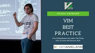 Vim Tricks Live Coding in German with Daniel Siepmann