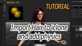 Hair import for iClone 6 with physics | Import tutorial