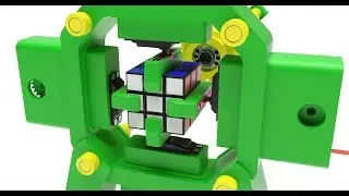 Fully 3D-Printed Rubik's Cube Solving Robot