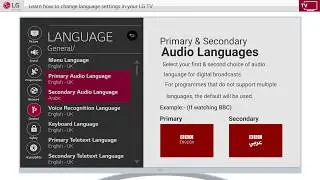 [LG WebOS TV] - How to change language  in LG Smart TVs