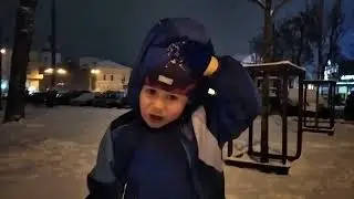 Лепим снеговика. Февраль 2021