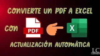 Learn how to convert a PDF to Excel from within the same program and ensure it accepts updates. #...