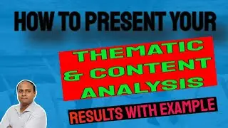 Thematic Vs. Content Analysis in Qualitative Research|| Clearly Explained With Examples||