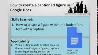 How to create a captioned figure in Google Docs
