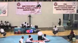 55kg Semifinal Hatice Cagliyan vs Zeynep Demirel (Turkish Junior TKD Championships 2015)