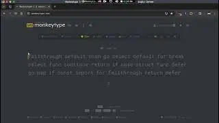 Monkeytype con Go