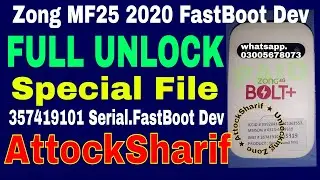 Zong 2020 Full Unlock MF25 357419101Serial Special File AttockSharif